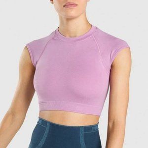 Gymshark Purple Apex Seamless Crop Top S